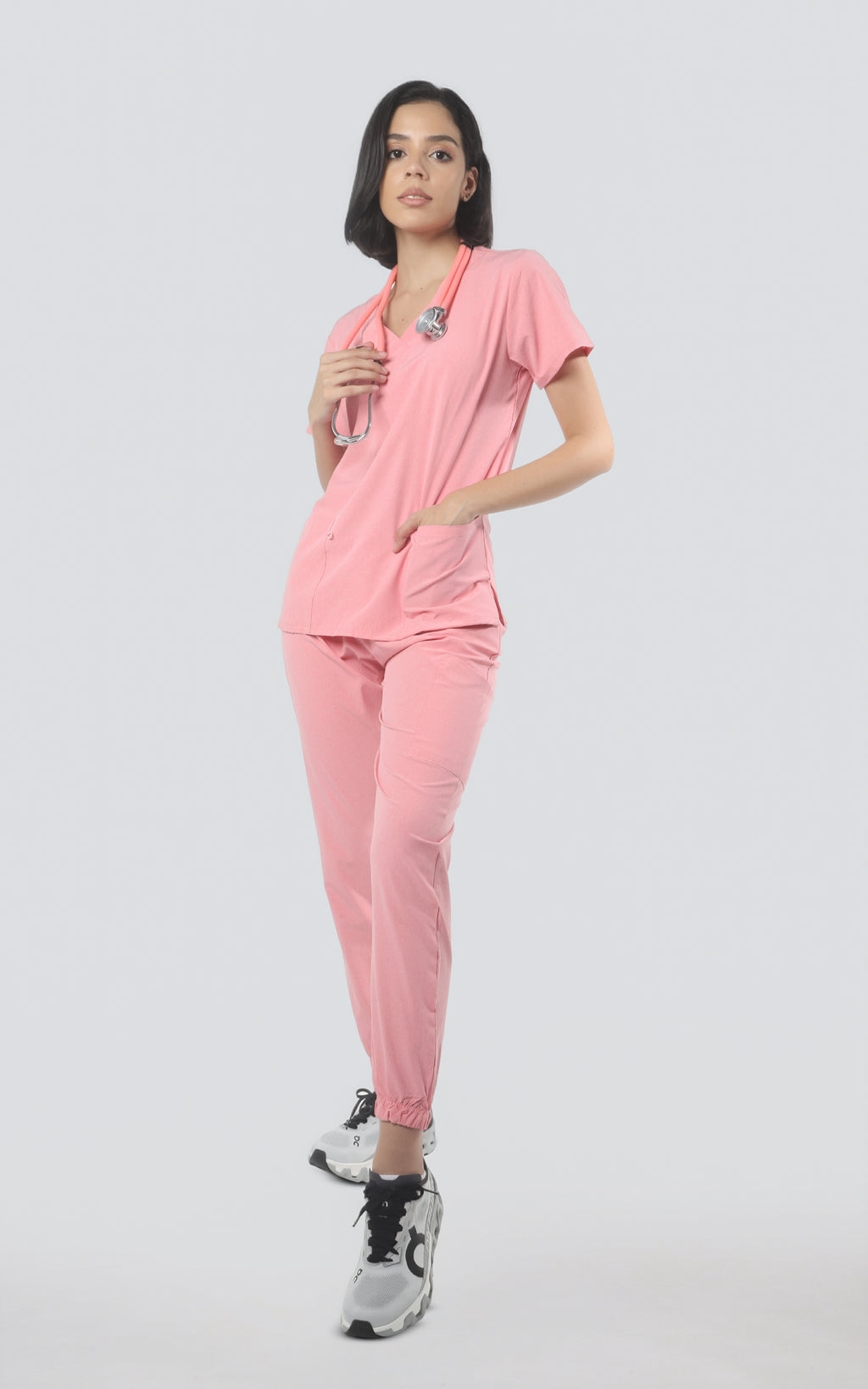 Classic jogger - Heather coral