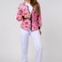 PINK ANIMAL HAT PRINTED JACKETS