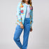 JIRAFFE BLUE PRINTED JACKETS