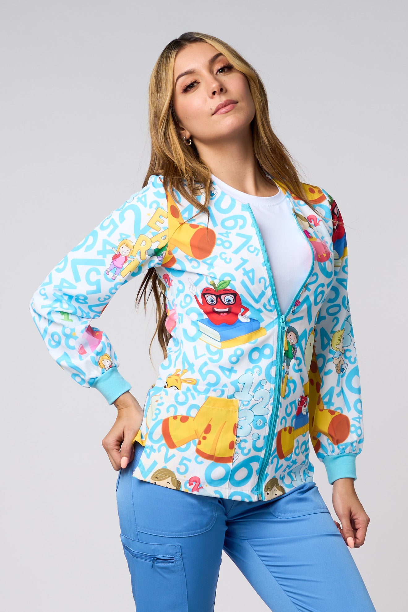 JIRAFFE BLUE PRINTED JACKETS