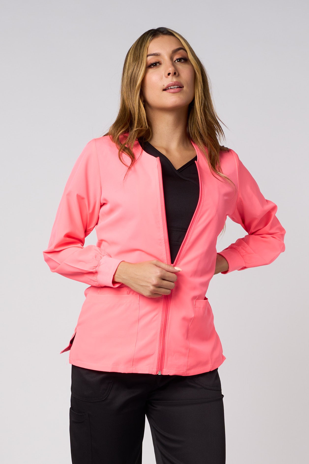 Fashion Jacket-ORANGE PINK