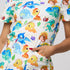 WHITE DINO PRINTED SHIRTS