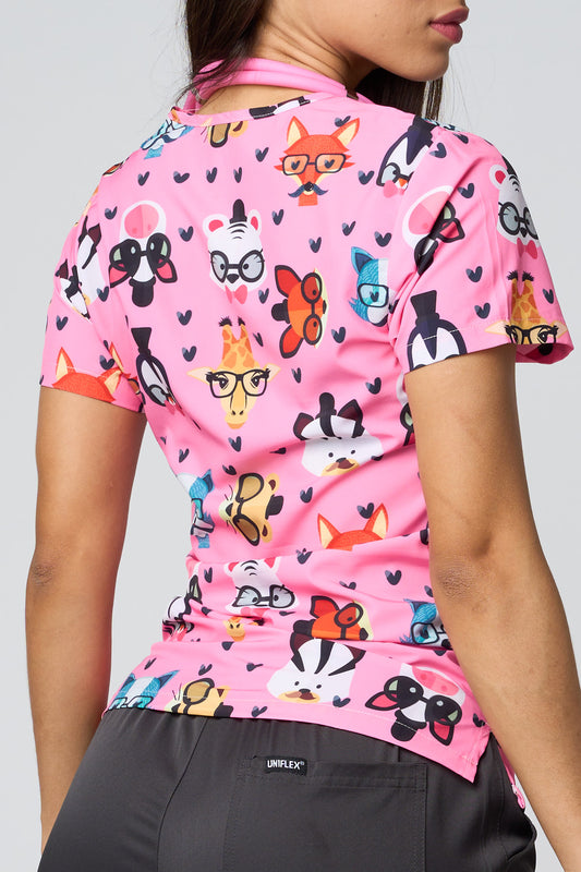 PINK ANIMAL HAT PRINTED SHIRTS