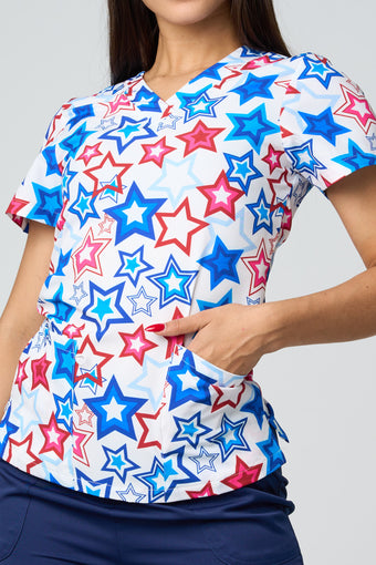 STARTS WHITE PRINTED SHIRTS
