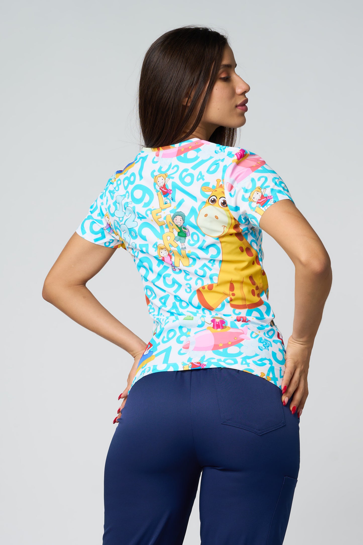 JIRAFFE BLUE PRINTED SHIRTS