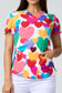 COLORFULL HEARTS PRINTED SHIRTS