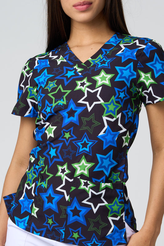 STARS BLACK PRINTED SHIRTS