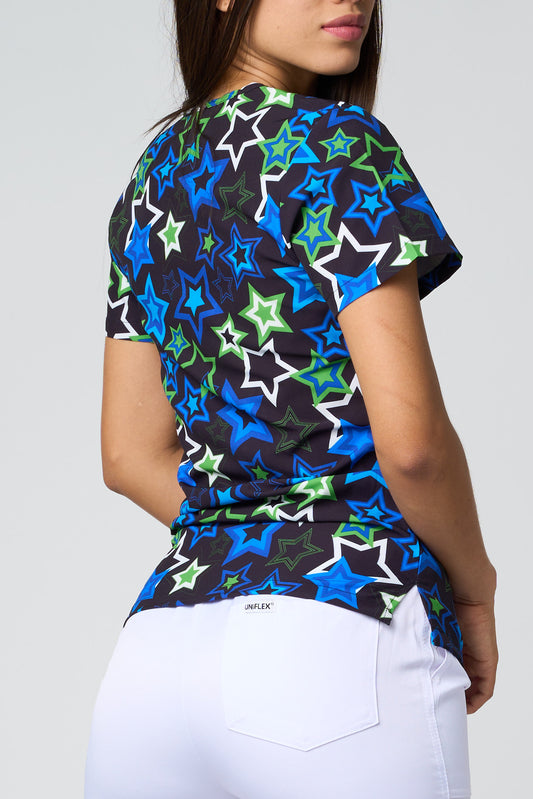 STARS BLACK PRINTED SHIRTS