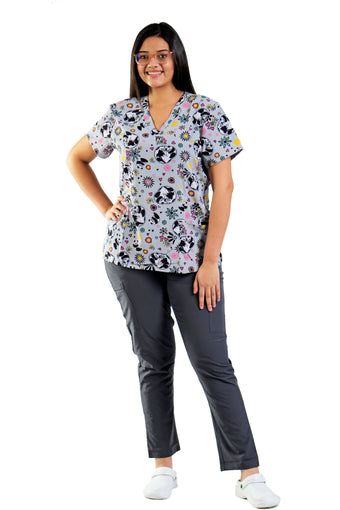 Camisa estampada Gris de Pandas Printed