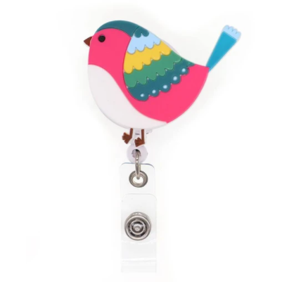 Jellies Birdie Retractable ID Holder