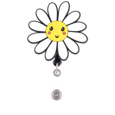 Jellies Daisy Retractable ID Holder