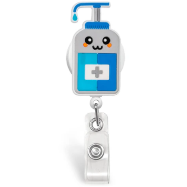 Jellies Sanitizer Retractable ID Holder