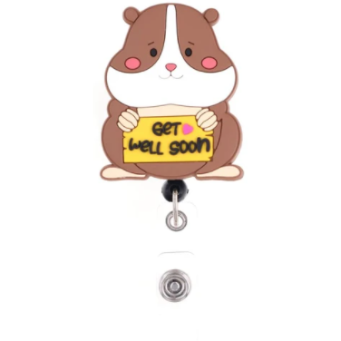 Jellies Hamster Retractable ID Holder