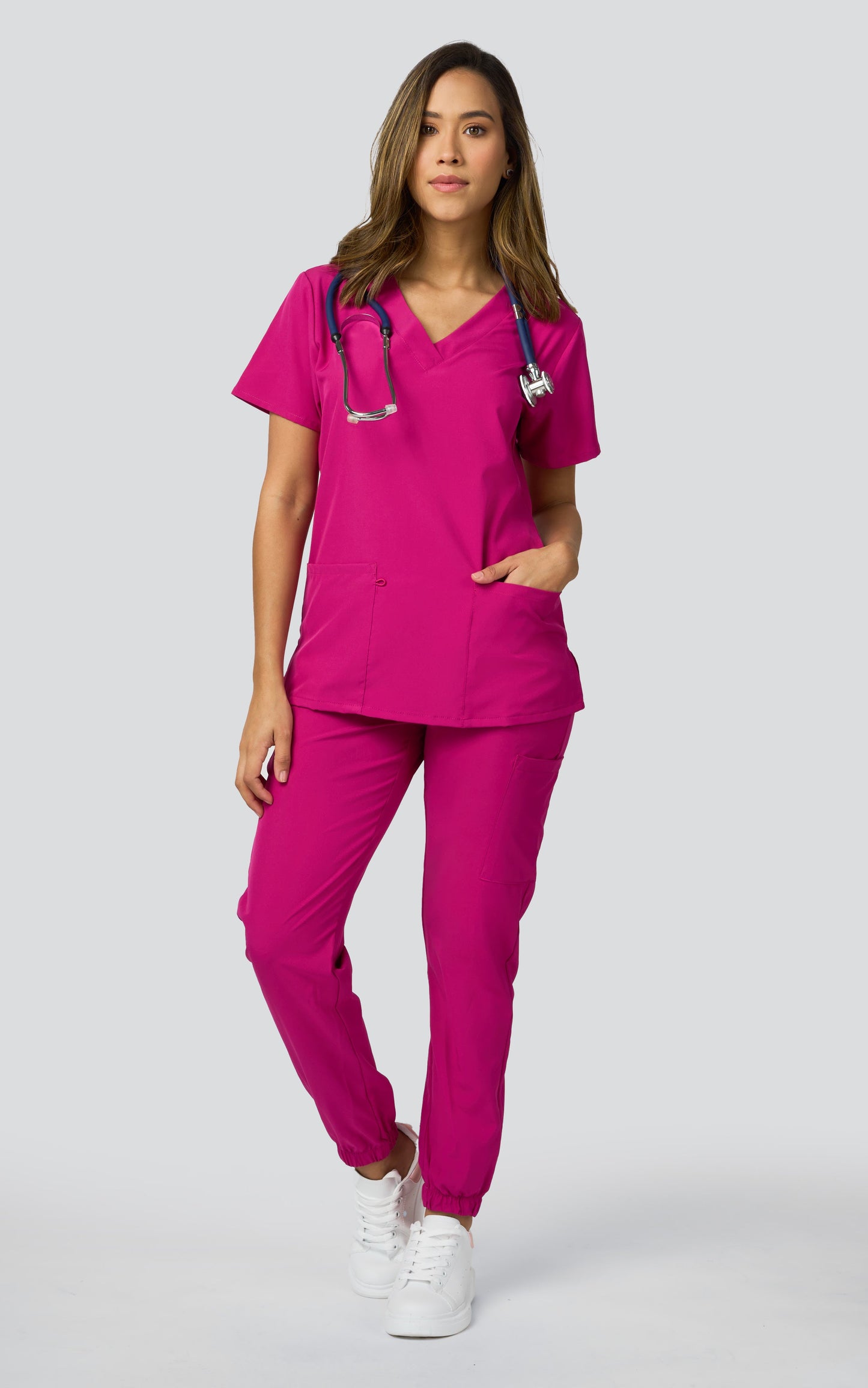 UNIFORME JOGGER STRETCH - HOT PINK