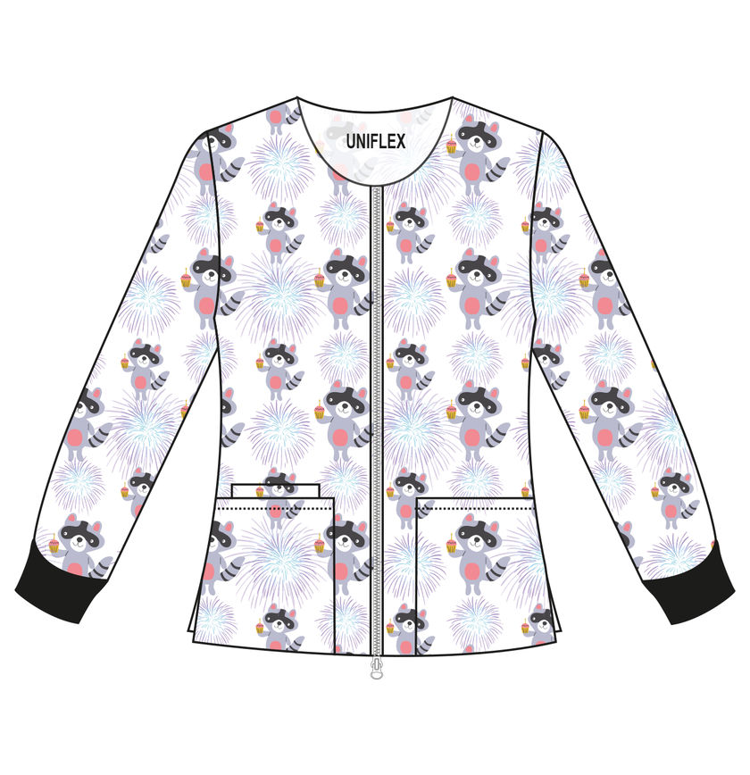 RACCOON FIREWORKS PRINTED JACKETS
