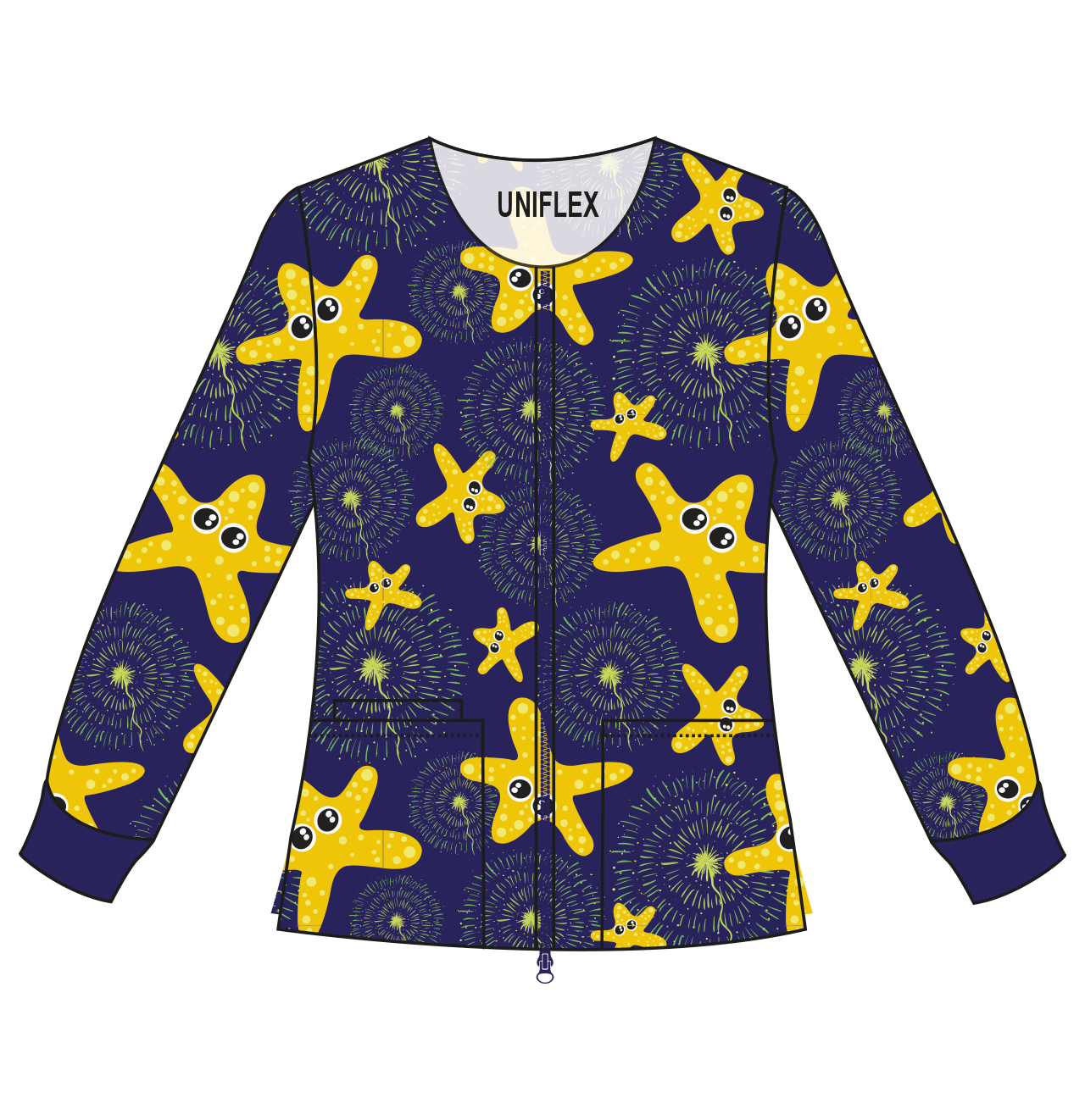 SEA STAR BLUE-PRINTED JACKETS