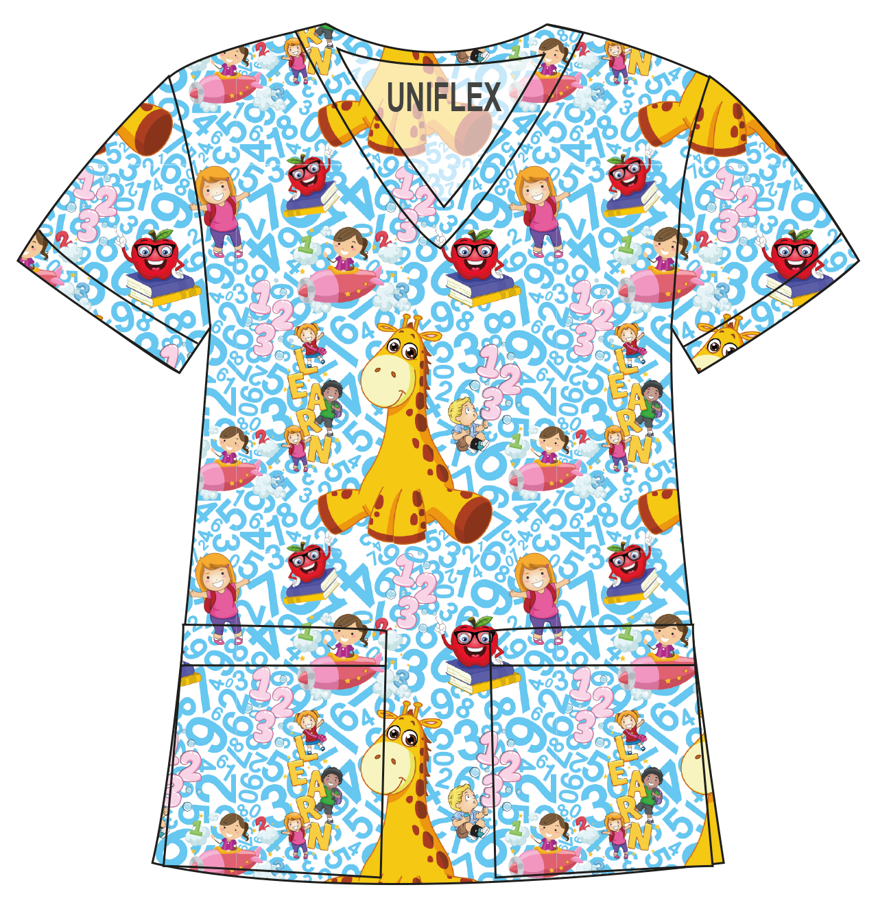 JIRAFFE BLUE PRINTED SHIRTS