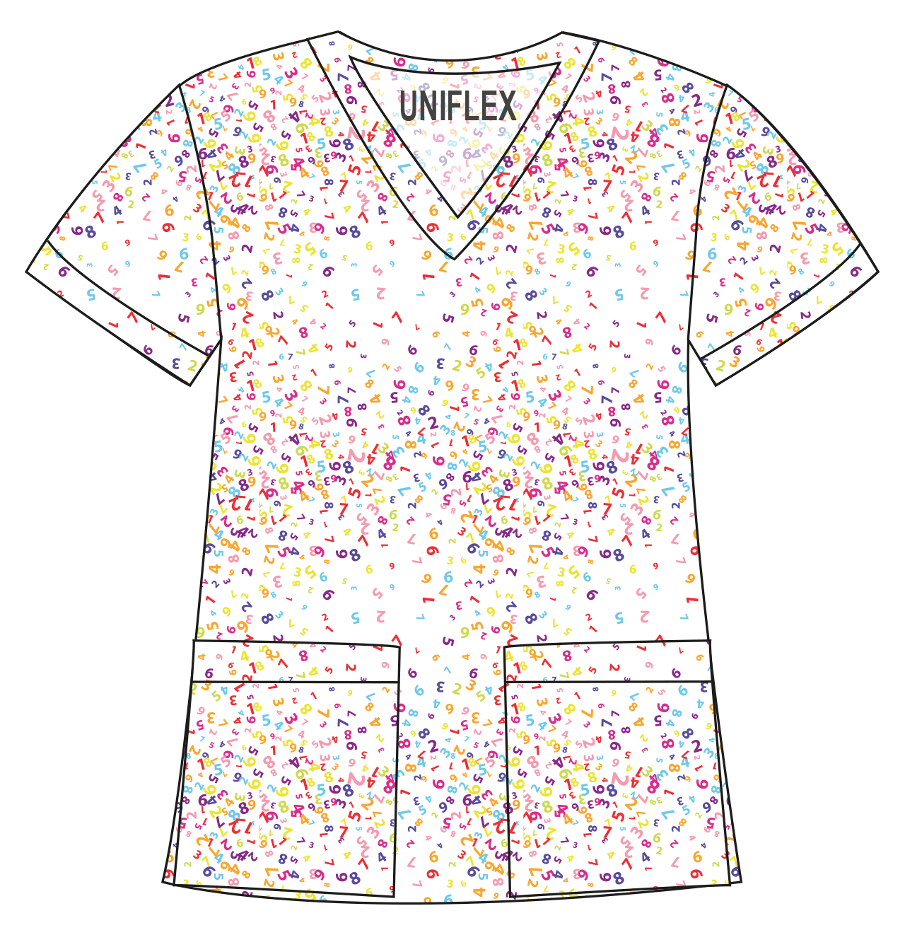 NUMBERS W-PRINTED SHIRT