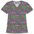 OWL GREY BACKGRUND-PRINTED SHIRTS