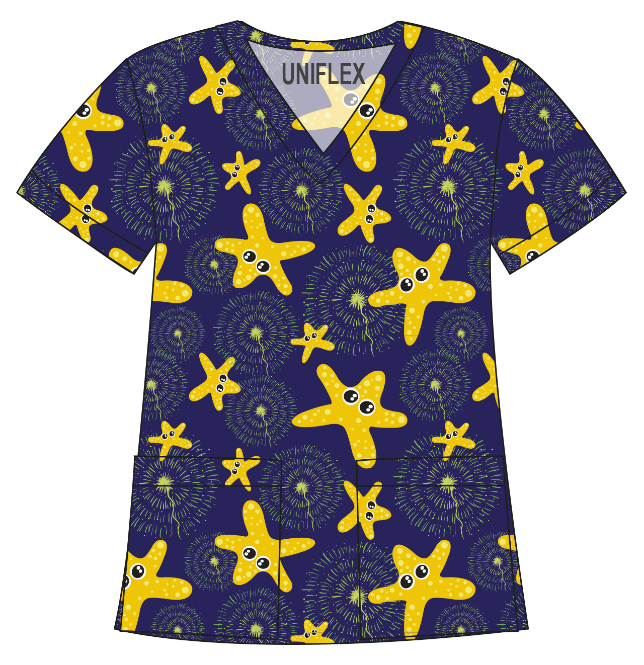 SEA STAR BLUE PRINTED SHIRTS