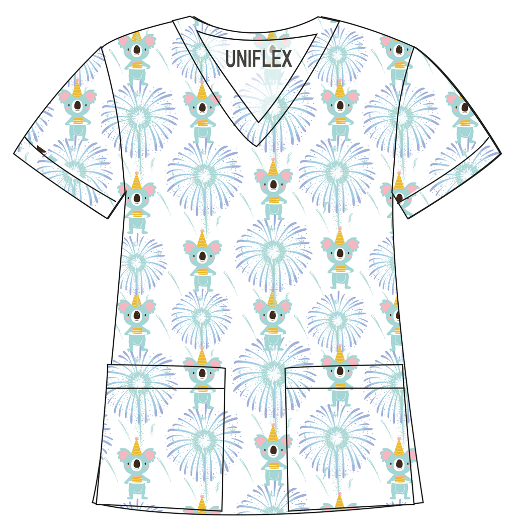 WHITE KOALA PARTY-PRINTED SHIRTS