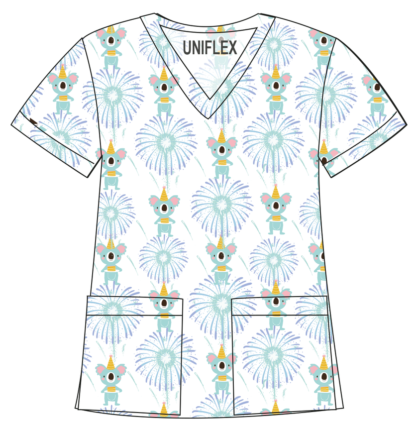 WHITE KOALA PARTY-PRINTED SHIRTS