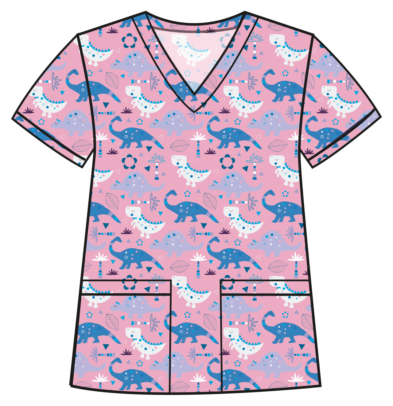 ELEPHANT PINK PRINTED SHIRTS