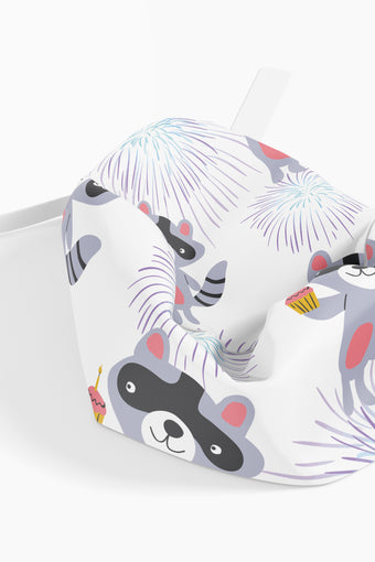 RACCOON FIREWORKS PRINTED CAP