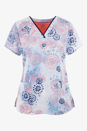 V-Neck Top Mistic Watercolor
