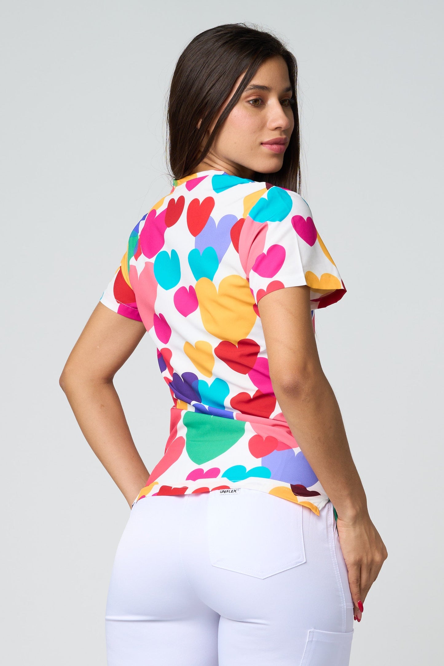 COLORFULL HEARTS PRINTED SHIRTS